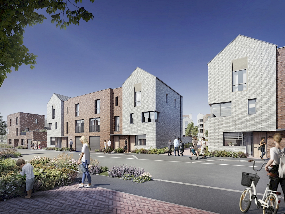 Canalside at Oxford North → Pollard Thomas Edwards